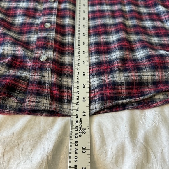 Blue Harbor Men's Red Plaid Cotton Flannel Button Up Shirt Long Sleeves Size XXL - Picture 12 of 14